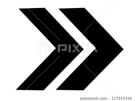 顯示向右箭頭的單色材料 顯示向右箭頭的單色材料 127355356