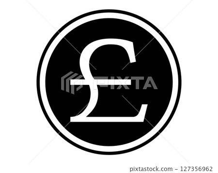 Pound symbol icon monotone 127356962