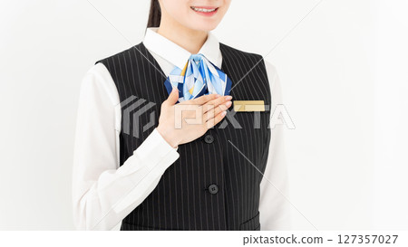 穿制服的女人，商務，手 127357027