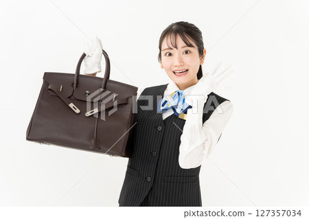 Woman in uniform Appraisal Purchase Surprise 127357034