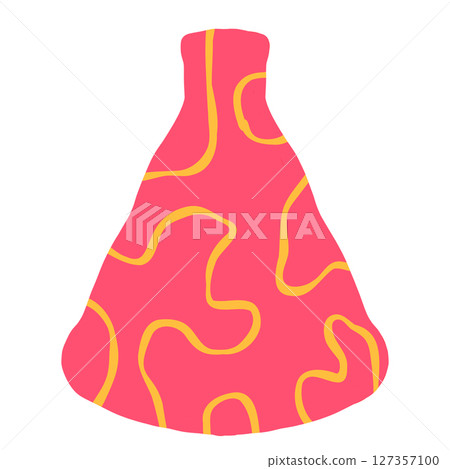 Hand drawn line art vase. Doodle clay pottery illustration. Isolated vector illustration for home decor and design, greeting card, banner, poster, label. Hand drawn line art vase. Doodle clay pottery illustration. Isolated vector illustration for home decor and design, greeting card, banner, poster, label. 127357100