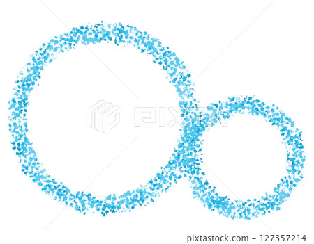 Circles, round frame illustrations, abstract graphic material 127357214