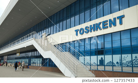 train station of Tashkent, a High-speed rail in Uzbekistan. one of important train in tashkent train station of Tashkent, a High-speed rail in Uzbekistan. one of important train in tashkent 127357433