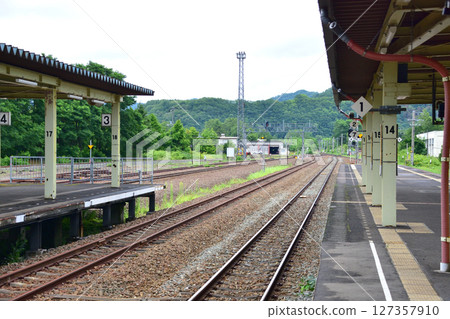 A view from Shin-Yubari Station to Shintoku Station on the JR Hokkaido Sekishō Line (Summer 2023) 127357910