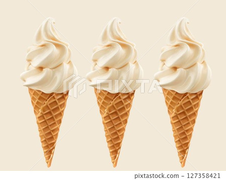 香草冰淇淋 127358421