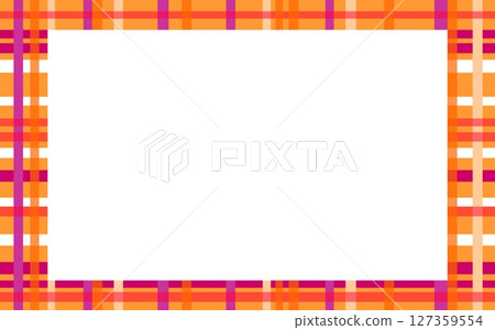 Lattice pattern frame white space orange 127359554