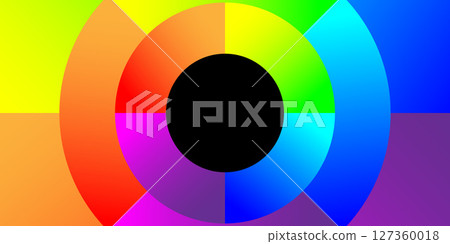 Colorful Halftone Abstract Background 127360018