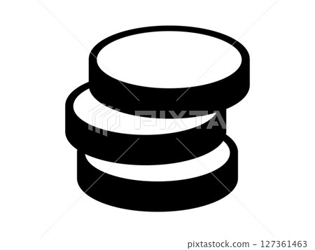 Coin icon monotone 127361463