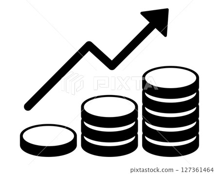 Coin icon monotone 127361464