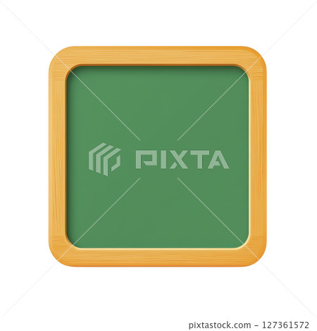 Square green chalkboard with wooden frame, perfect for educational or decorative purposes. simple design evokes sense of nostalgia and learning Square green chalkboard with wooden frame, perfect for educational or decorative purposes. simple design evokes sense of nostalgia and learning 127361572