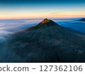 Aerial drone view of Gunung Papak mountain, East Java, Indonesia 127362106