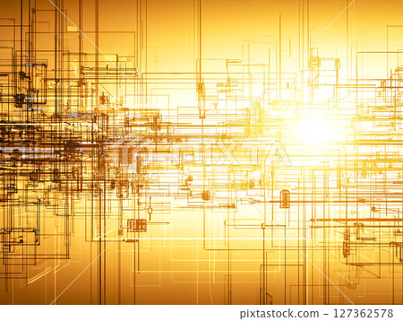 Cyberspace wiring illustration material 127362578