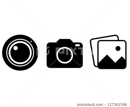 Camera lens image icon 127362586
