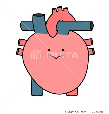 簡單可愛的心型插畫 127362835