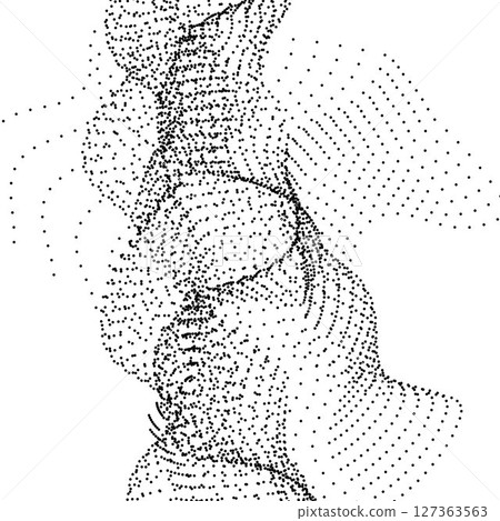 circular halftone dots  127363563