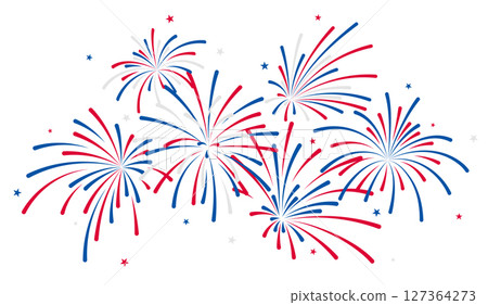 4th July fireworks display, USA Independence Day fireworks 127364273