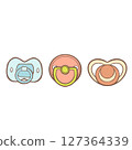 3 types of pacifiers 127364339