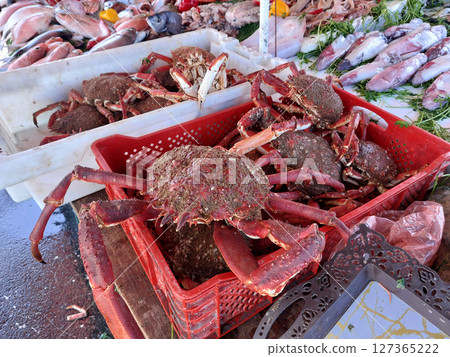 Essaouira fish market, Morocco Essaouira fish market, Morocco 127365222
