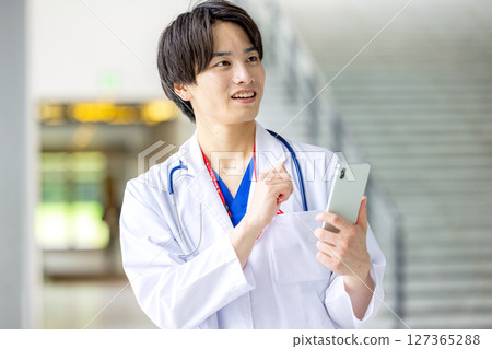 醫生用智能手機 127365288