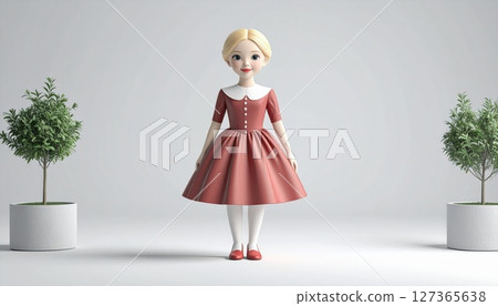 A blonde lady 127365638