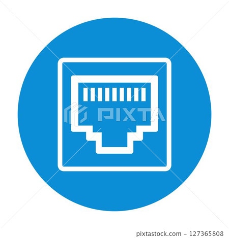 Computer port icon design 127365808