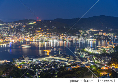 （長崎縣）日本三大夜景之一的稻佐山夜景 127366201