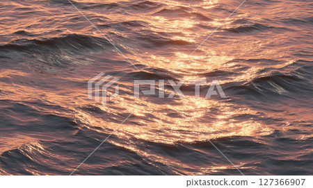 海面上光的漣漪翩翩起舞 127366907