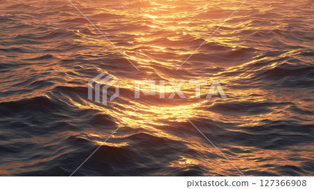 在海上日落 在海上日落 127366908