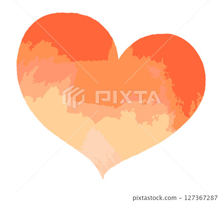 Heart watercolor accent Heart watercolor accent 127367287