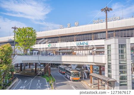 Saitama, Omiya Station West Exit Station Building and Bus Terminal 127367617