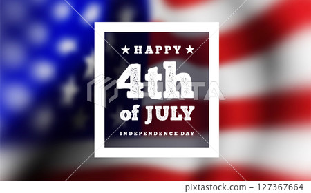 Happy 4th of July, Independence day USA, vector 127367664