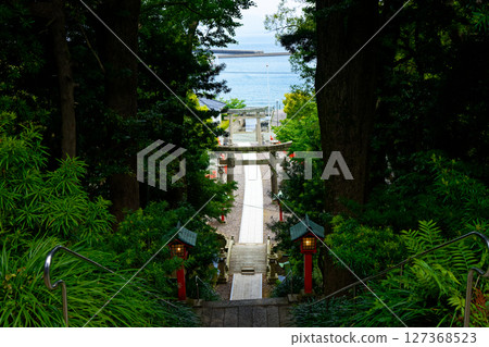 宗像大社中津宮神社的鳥居 127368523