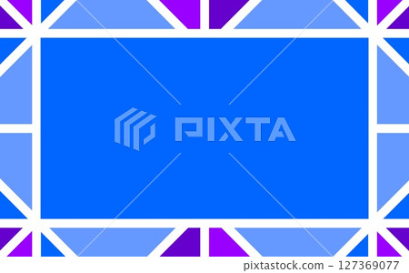 Geometric pattern frame square triangle blue purple Geometric pattern frame square triangle blue purple 127369077