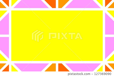 幾何圖案框架正方形三角形柔和色彩 127369090
