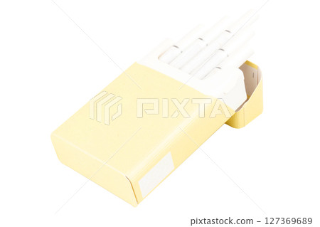 cigarette box on white background product cigarette box on white background product 127369689