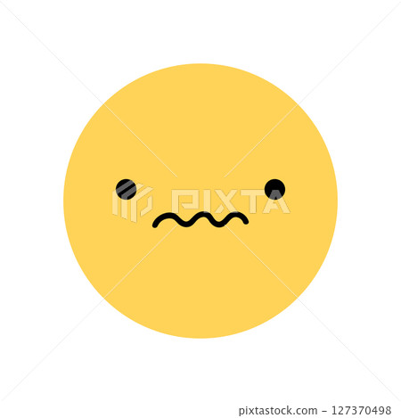 A cute yellow smile icon A cute yellow smile icon 127370498