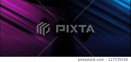 Mosaic image of a girl behind frosted glass made of hexagons. Honeycomb structure. Vector illustration. 127370540