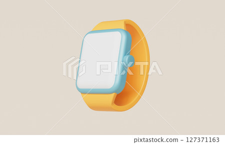 Smart Watch Icon Mock up. 3D Rendering. 127371163
