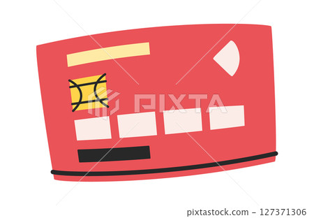 Plastic bank card cartoon design 127371306