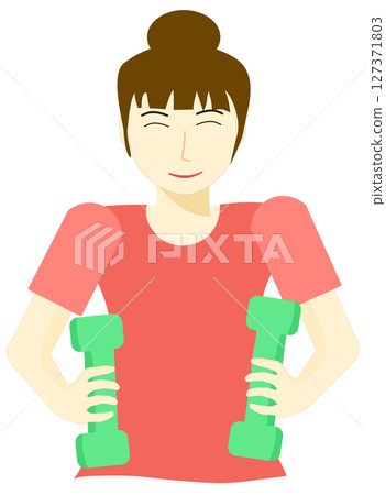 Woman preserve their health through strength training Woman preserve their health through strength training 127371803