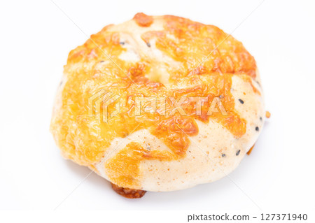 美味的芝麻起司百吉餅 127371940