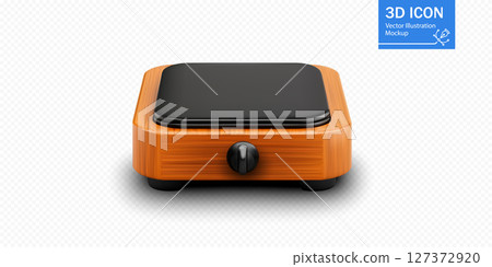Electric cooking appliance for versatile meal preparation in a modern kitchen setting 127372920