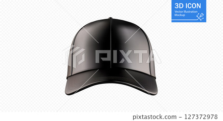 Black cap mockup design with a sleek finish suitable for fashion branding and promotional uses in various settings Black cap mockup design with a sleek finish suitable for fashion branding and promotional uses in various settings 127372978