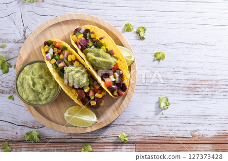 Vegan mexican tacos 127373428
