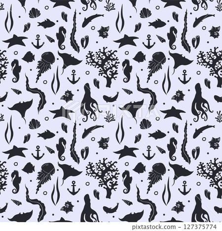sea life pattern 127375774