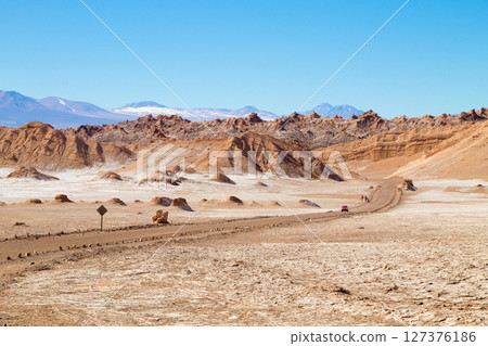 Dirt road perspective view,Chile 127376186