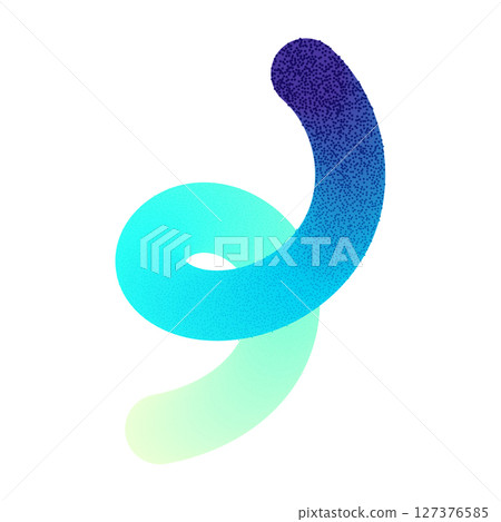 Abstract fluid gradient shape with 3D liquid... - Stock Illustration ...