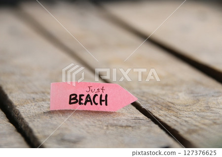 Just beach, summer vacation, holidays, party concept. Just beach, summer vacation, holidays, party concept. 127376625