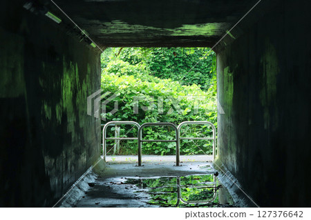 Green and light at the end of the tunnel Green and light at the end of the tunnel 127376642