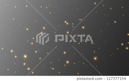 Golden sparkling stars, shiny particles light effect, transparent flying stardust texture Golden sparkling stars, shiny particles light effect, transparent flying stardust texture 127377154